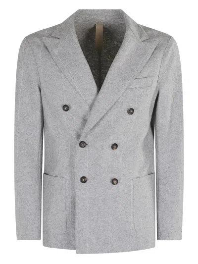 ELEVENTY PINSTRIPE DOUBLE-BREASTED BLAZER