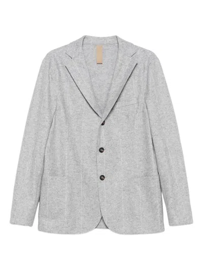 Eleventy Pinstripe Single-breasted Blazer In Gray
