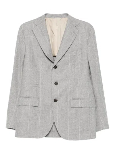 ELEVENTY 细条纹西装套装