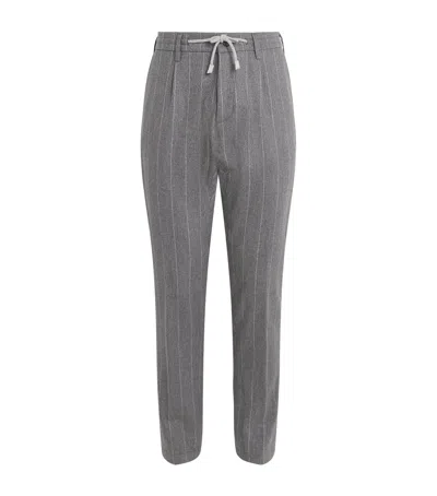 Eleventy Pinstripe Tailored Trousers In Gray