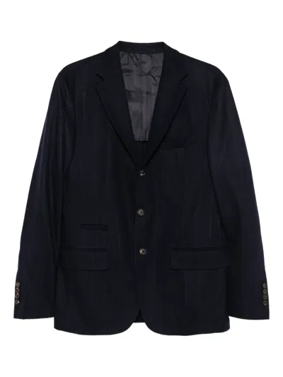 Eleventy Pinstripe Wool Suit In Blue