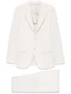 Eleventy Pinstriped Suit In Neutrals