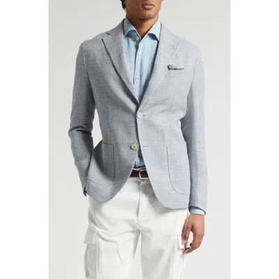 Eleventy Plaid Linen & Wool Sport Coat In Multi