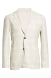 Eleventy Plaid Wool, Silk & Cashmere Soft Jacket