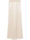 Eleventy Plain Silk Trousers In Neutrals