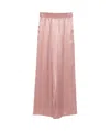 Eleventy Plain Silk Trousers In Pink