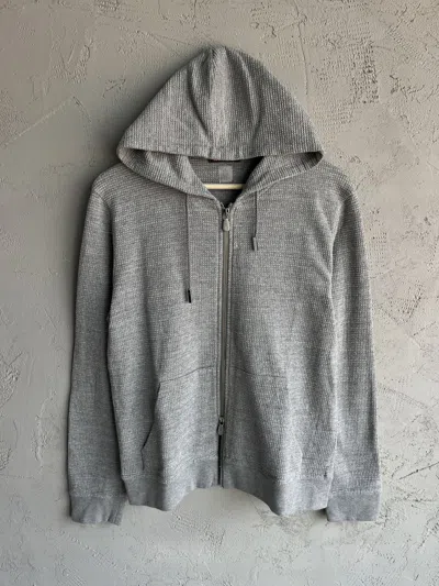 Pre-owned Eleventy Platinum First Class Cotton Size L Gray Zip Hoodie In White