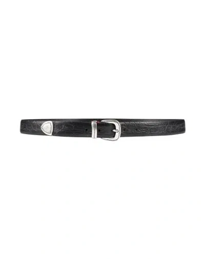 Eleventy Platinum Man Belt Black Size 38 Leather