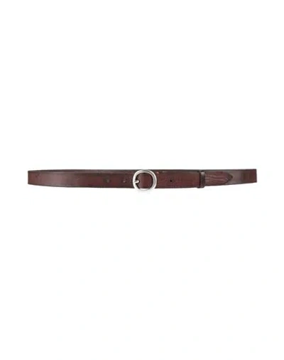 Eleventy Platinum Man Belt Dark Brown Size 38 Leather