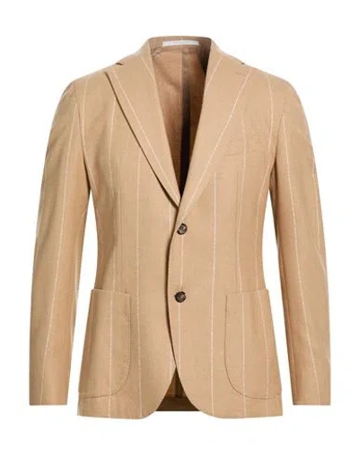 Eleventy Platinum Man Blazer Beige Size 44 Wool In Neutral