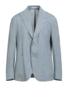 Eleventy Platinum Man Blazer Light Blue Size 42 Wool, Silk, Linen In Blue