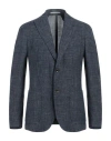 Eleventy Platinum Man Blazer Midnight Blue Size 44 Wool, Silk, Linen In Blue