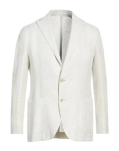 Eleventy Platinum Man Blazer Sage Green Size 40 Linen, Wool, Silk In Neutral