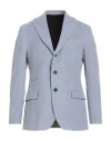 Eleventy Platinum Man Blazer Sky Blue Size 42 Cotton, Cashmere, Elastane In Blue