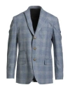 Eleventy Platinum Man Blazer Slate Blue Size 40 Wool, Silk, Cashmere In Blue