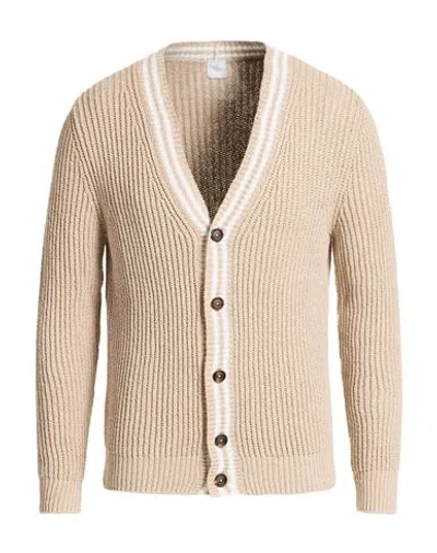 Eleventy Platinum Man Cardigan Beige Size M Cotton In Neutral