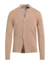Eleventy Platinum Man Cardigan Camel Size S Cotton In Brown