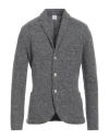 Eleventy Platinum Man Cardigan Grey Size M Wool, Cashmere, Elastane, Polyamide In Gray