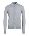 Eleventy Platinum Man Cardigan Grey Size M Wool, Silk In Gray