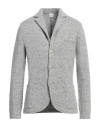 Eleventy Platinum Man Cardigan Light Grey Size M Wool, Cashmere, Elastane, Polyamide In Gray
