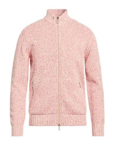 Eleventy Platinum Man Cardigan Red Size M Cotton, Polyester