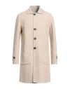 Eleventy Platinum Man Coat Beige Size 38 Wool In Neutral