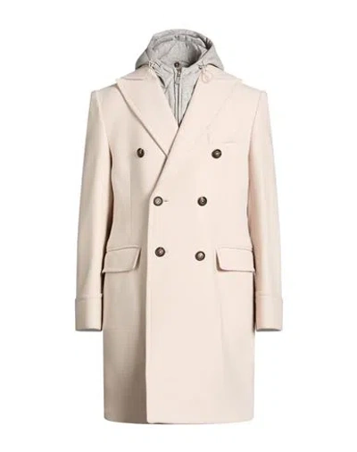 Eleventy Platinum Man Coat Beige Size 44 Wool, Cashmere, Silk In Neutral