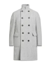 Eleventy Platinum Man Coat Light Grey Size 38 Alpaca Wool, Polyamide, Wool In Gray