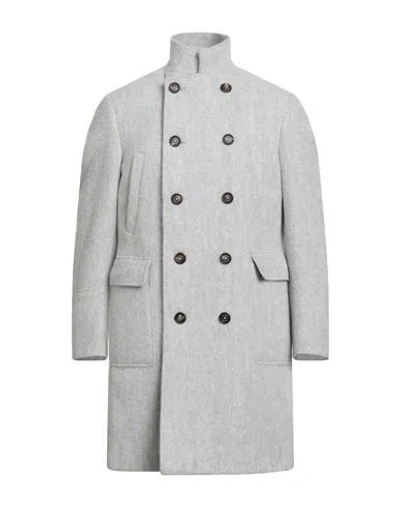 Eleventy Platinum Man Coat Light Grey Size 38 Alpaca Wool, Polyamide, Wool In Gray
