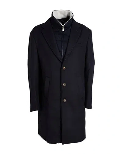 Eleventy Platinum Man Coat Midnight Blue Size 42 Wool, Polyamide, Cashmere