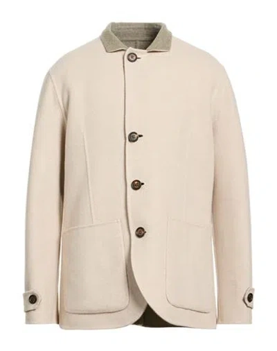 Eleventy Platinum Man Coat Sage Green Size 46 Cashmere In Neutral