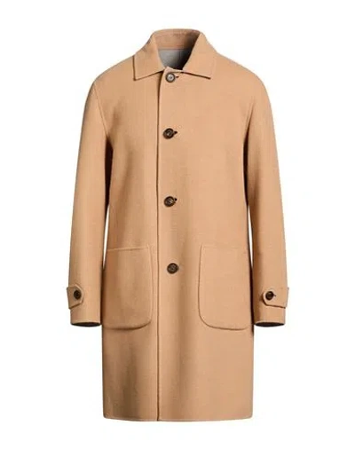 Eleventy Platinum Man Coat Sand Size 42 Wool In Orange