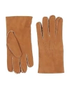 Eleventy Platinum Man Gloves Camel Size Xl Sheepskin In Sand