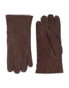 Eleventy Platinum Man Gloves Dark Brown Size Xl Sheepskin