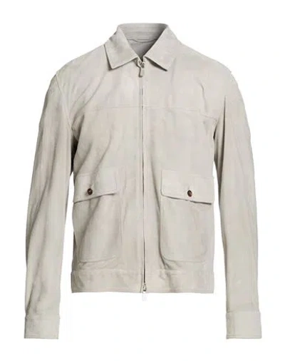 Eleventy Platinum Man Jacket Grey Size 40 Goat Skin In Gray