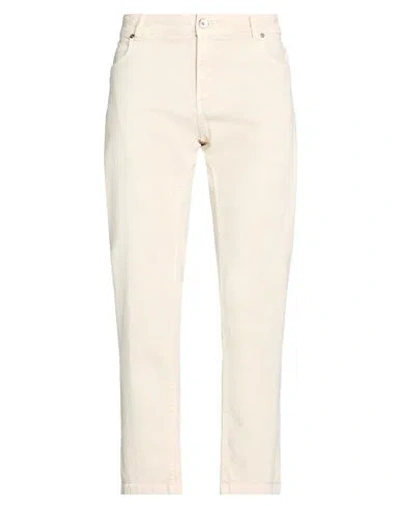 Eleventy Platinum Man Jeans Beige Size 38 Cotton, Elastane In Neutral