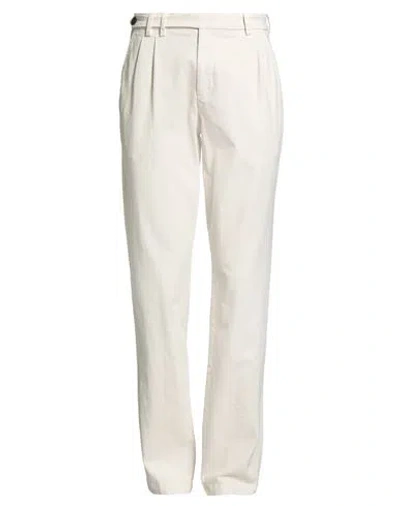 Eleventy Platinum Man Pants Beige Size 31 Cotton, Cashmere, Elastane In White