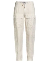 Eleventy Platinum Man Pants Beige Size 38 Linen In Neutral