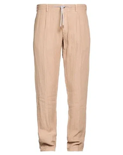 Eleventy Platinum Man Pants Beige Size 38 Linen In Neutral
