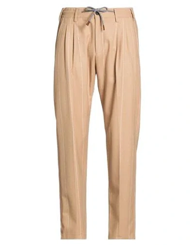 Eleventy Platinum Man Pants Beige Size 38 Wool In Pink