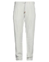 Eleventy Platinum Man Pants Grey Size 38 Linen In Neutral