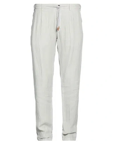 Eleventy Platinum Man Pants Grey Size 38 Linen In Neutral