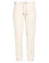 Eleventy Platinum Man Pants Ivory Size 38 Linen In White