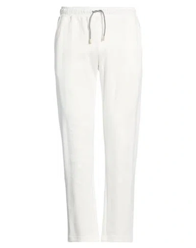 Eleventy Platinum Man Pants Ivory Size L Cotton, Polyamide In White