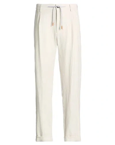 Eleventy Platinum Man Pants Light Blue Size 31 Linen In White
