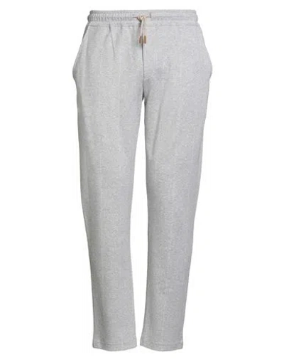 ELEVENTY ELEVENTY PLATINUM MAN PANTS LIGHT GREY SIZE L COTTON, CASHMERE, SILK