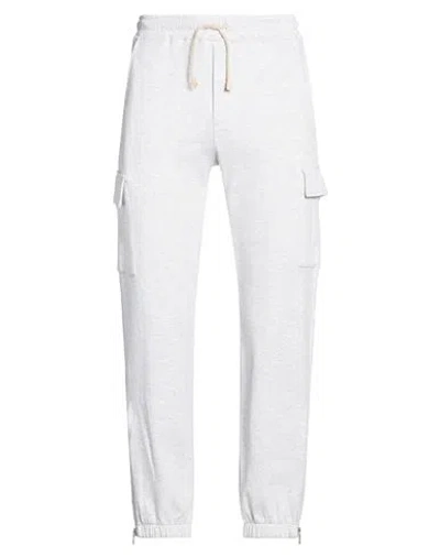 Eleventy Platinum Man Pants Light Grey Size M Cotton, Polyamide In White