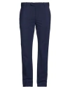 Eleventy Platinum Man Pants Midnight Blue Size 38 Wool, Elastane In Blue