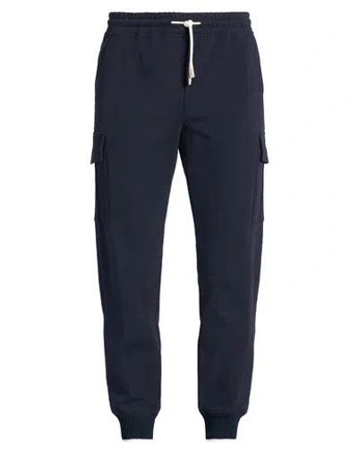 Eleventy Platinum Man Pants Midnight Blue Size M Cotton, Polyamide, Elastane