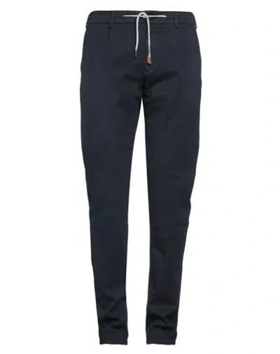 Eleventy Platinum Man Pants Navy Size 34 Cotton, Elastane